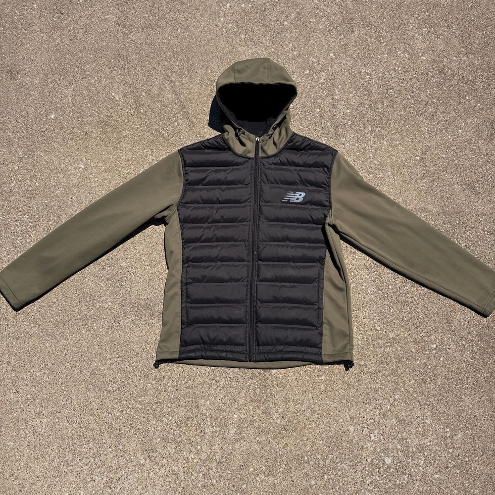 New Balance Hybrid Quilted Softshell Hooded Jacket Size S